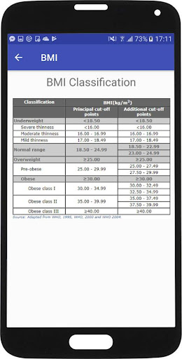 BMI Calculator Screen 3