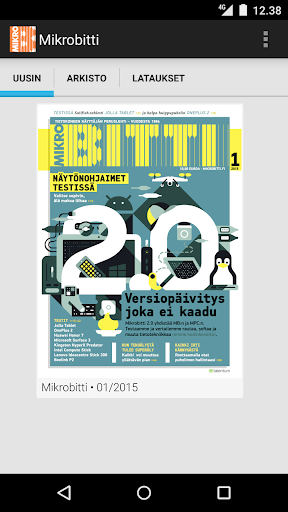 Android application Mikrobitti screenshort