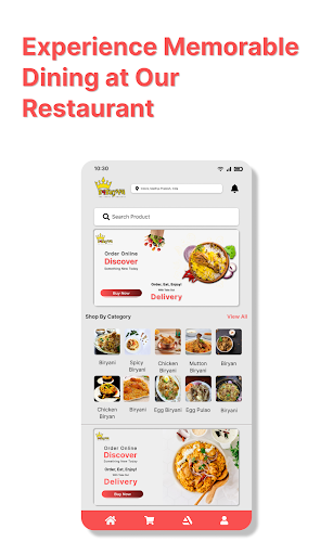 B4B RESTAURANT APP Screen 2