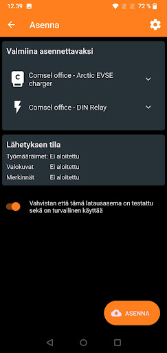 Comsel Install App Screen 2