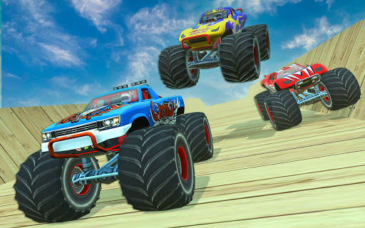 Android application Monster Truck Stunt Games screenshort