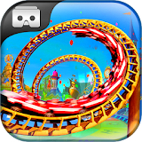 Roller Coaster VR Attraction Slide Adventure 3D icon