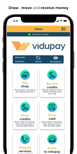 Android application ViduPay screenshort