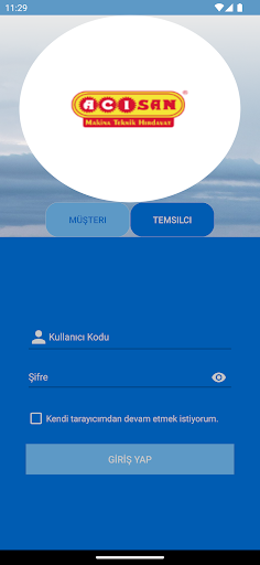Android application Acisan B4B screenshort