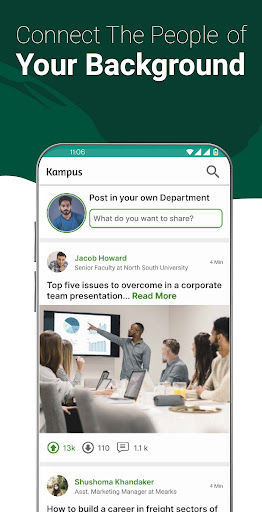 Android application Kampus: Ask, Learn & Connect screenshort