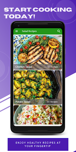 Android application 600+ Healthy Salad Recipes screenshort