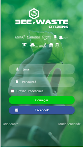 Android application Bee2waste Citizens screenshort