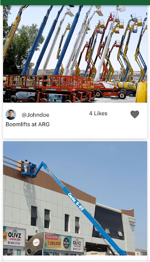 Android application Liftgram screenshort