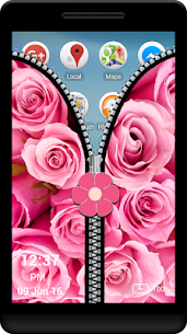 Pink Rose Zipper Screen For Pc – Free Download In Windows 7, 8, 10 And Mac 2
