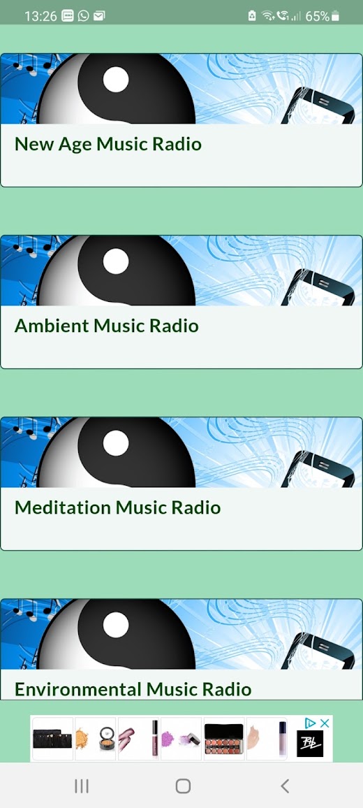 Android application New Age Music Radio Worldwide screenshot