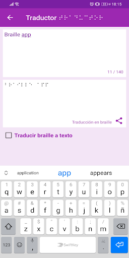 Braille App Screen 2
