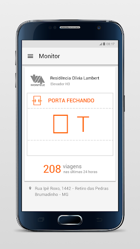 Android application Monitoramento Montele screenshort