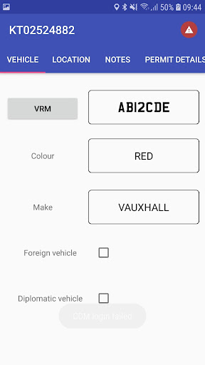 TES Issue App Screen 2