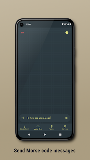 Morse code flashlight Screen 2