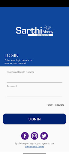Android application Sarthi Money Payments screenshort