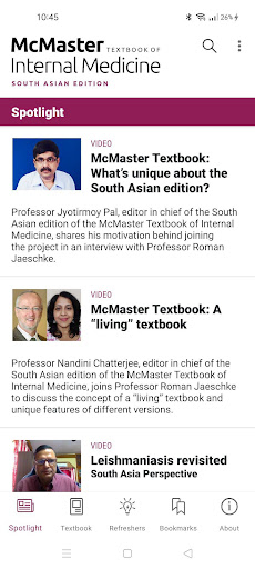 Android application McMaster Textbook South Asia screenshort