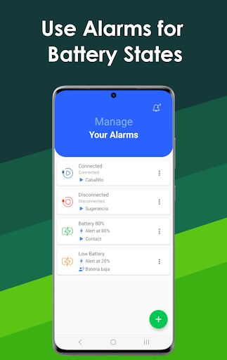 Android application Battery Alarms - sound alerts screenshort