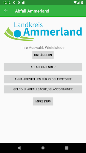 Android application Abfall Ammerland screenshort