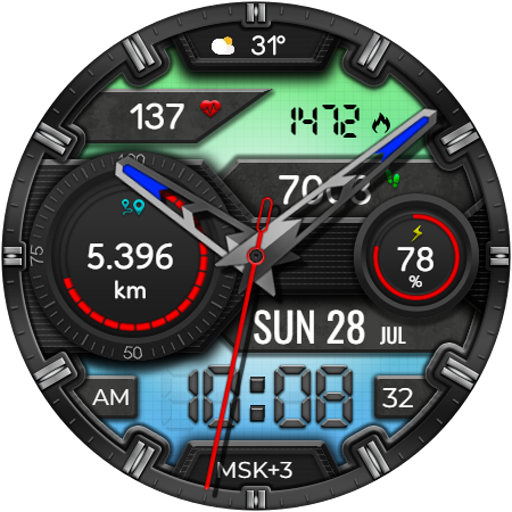 Hybrid PRALAXU WD28 Watch face Download on Windows