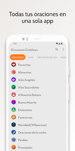 Android application Oraciones Católicas screenshort
