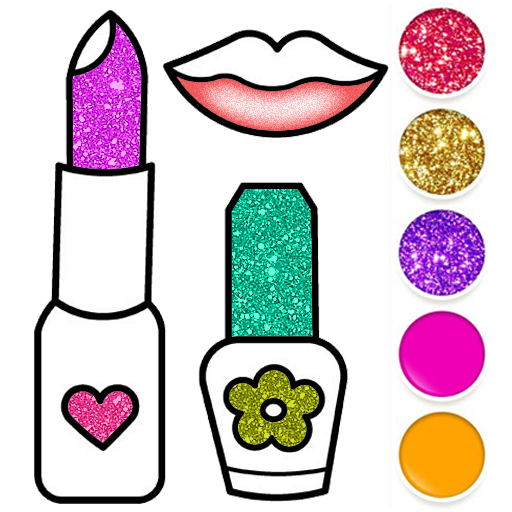 Glitter Beauty Coloring Pages logo