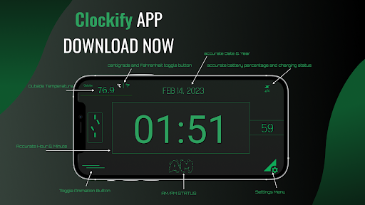 Android application Clockify Pro : Desk Clock screenshort