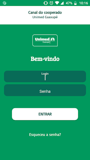 Android application Unimed Cooperado Guaxupé screenshort