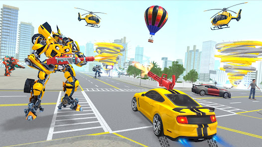 Captura de Pantalla 7 Robot Tornado Transform Game android