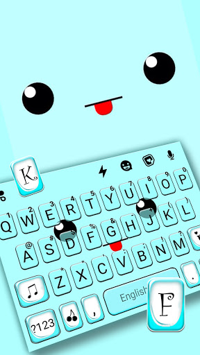 Android application Cute Face Tongue Theme screenshort