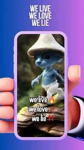 Smurf Cat Meme Wallpaper 4K