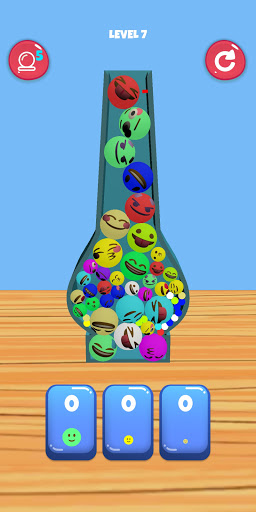 Bounce and collect smiley ball