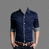 Man Casual Shirt Photo Suit icon