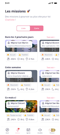 Android application TkCare screenshort