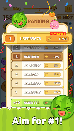 Fruit King: Drop Match Puzzle screenshot