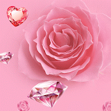 Pink Roses Diamonds icon