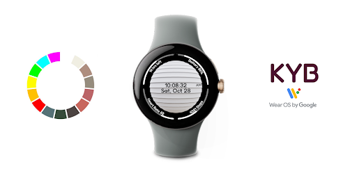 Android application Globe Watch Face by KYB screenshort