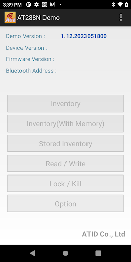 Android application AT288N Demo screenshort