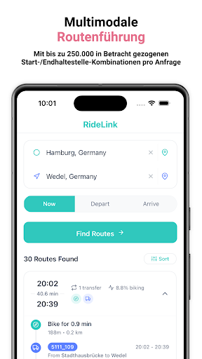 RideLink Hamburg Rad  ÖPNV