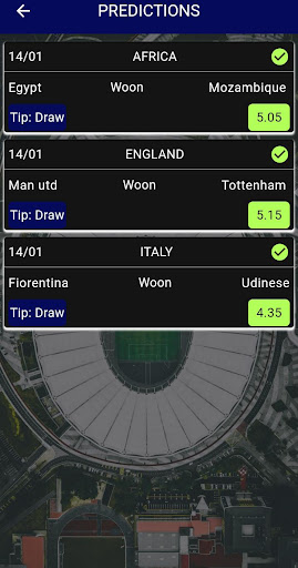 Android application Sportido Predictions screenshort