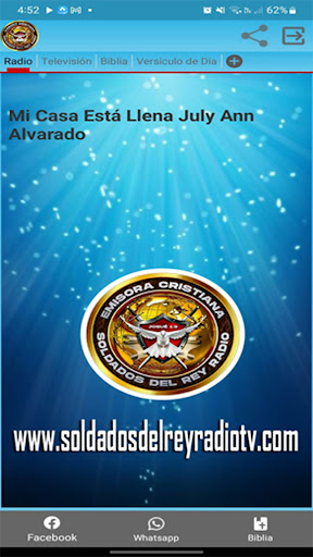 Android application Soldados del Rey Radio TV screenshort