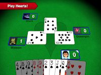 screenshot of Hearts + Classic Card Game
