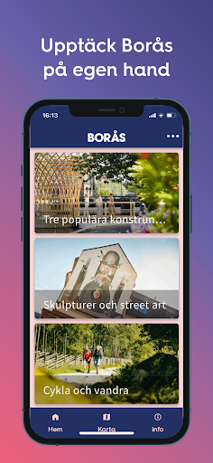 Android application Hej Borås! screenshort