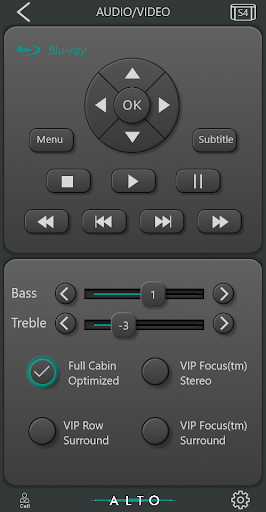 ALTO Cabin Control Screen 2