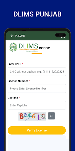 Driving License Verification Screen 2