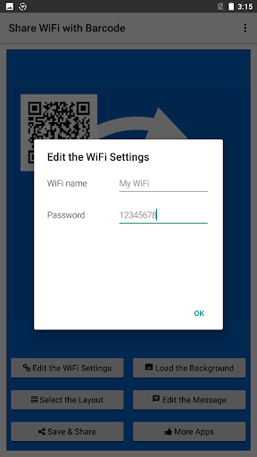 Share WiFi with Barcode Screen 2