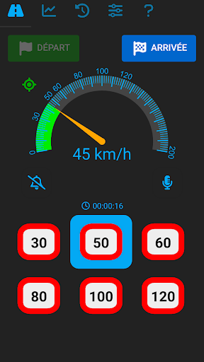 Android application vitexc - speedometer screenshort