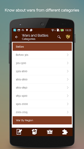 Historical Wars & Battles Screen 2