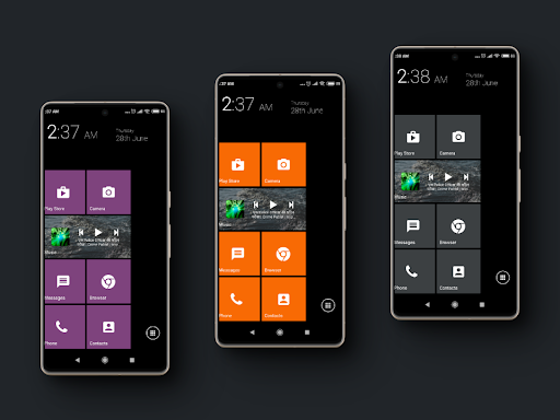 A18 Metro for KLWP (Kustom) Screen 2