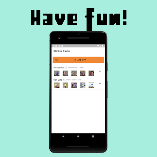 Android application Stickers Retros screenshort