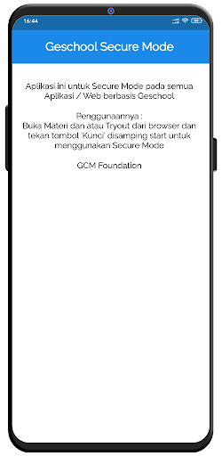 Geschool Secure Mode Screen 3